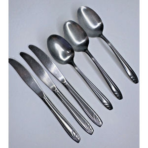 Silco Intl USA Stainless PREVUE Curve Stainless Flatware 6 Pc Set Replacement
